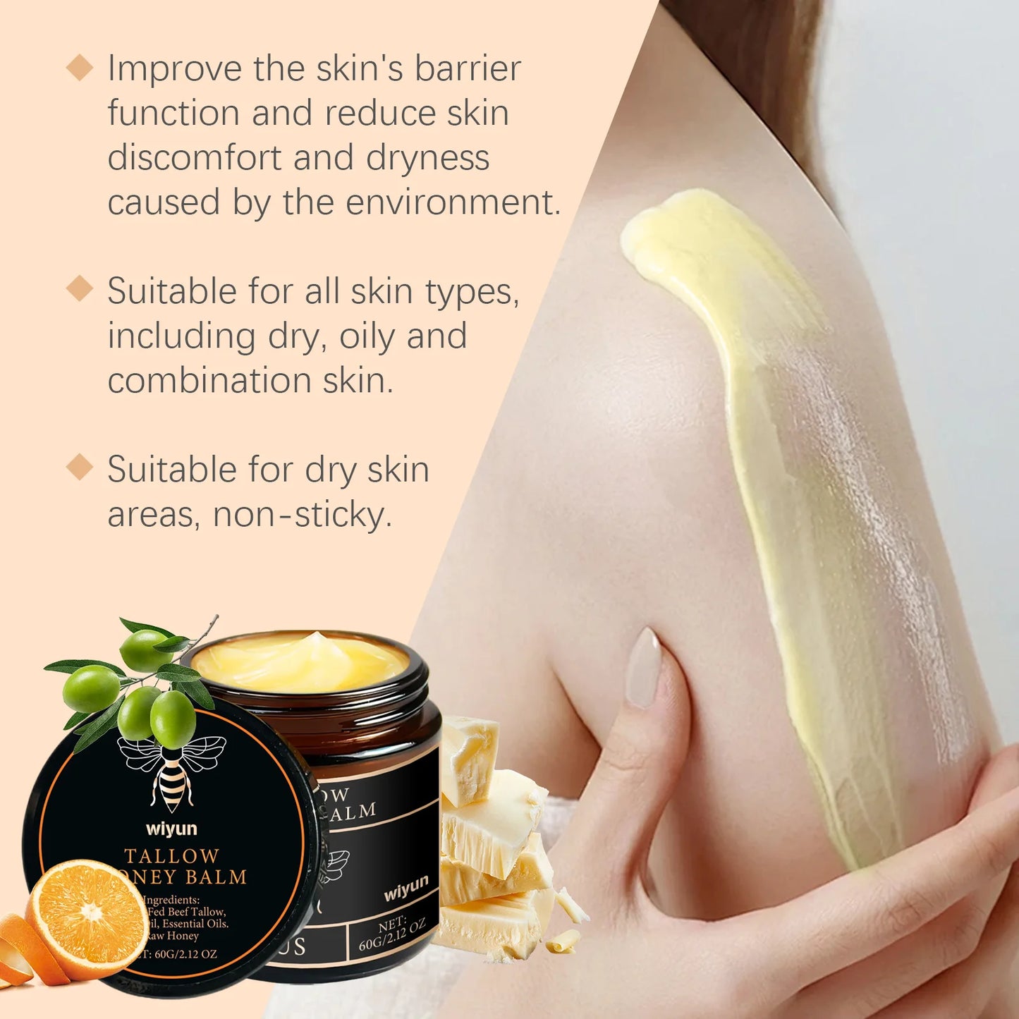 Tallow Honey Hydrating Cream For Face & Body